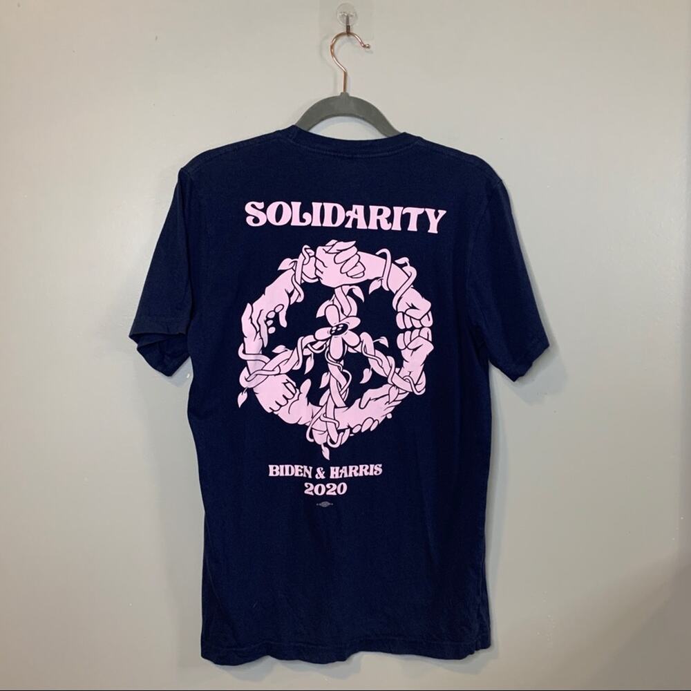 Biden Harris 2020 Solidarity Peace Unisex Short Sleeve T-Shirt MED